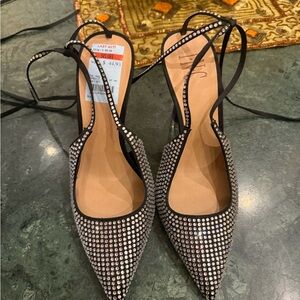 INC International Concepts Black and Silver Heels